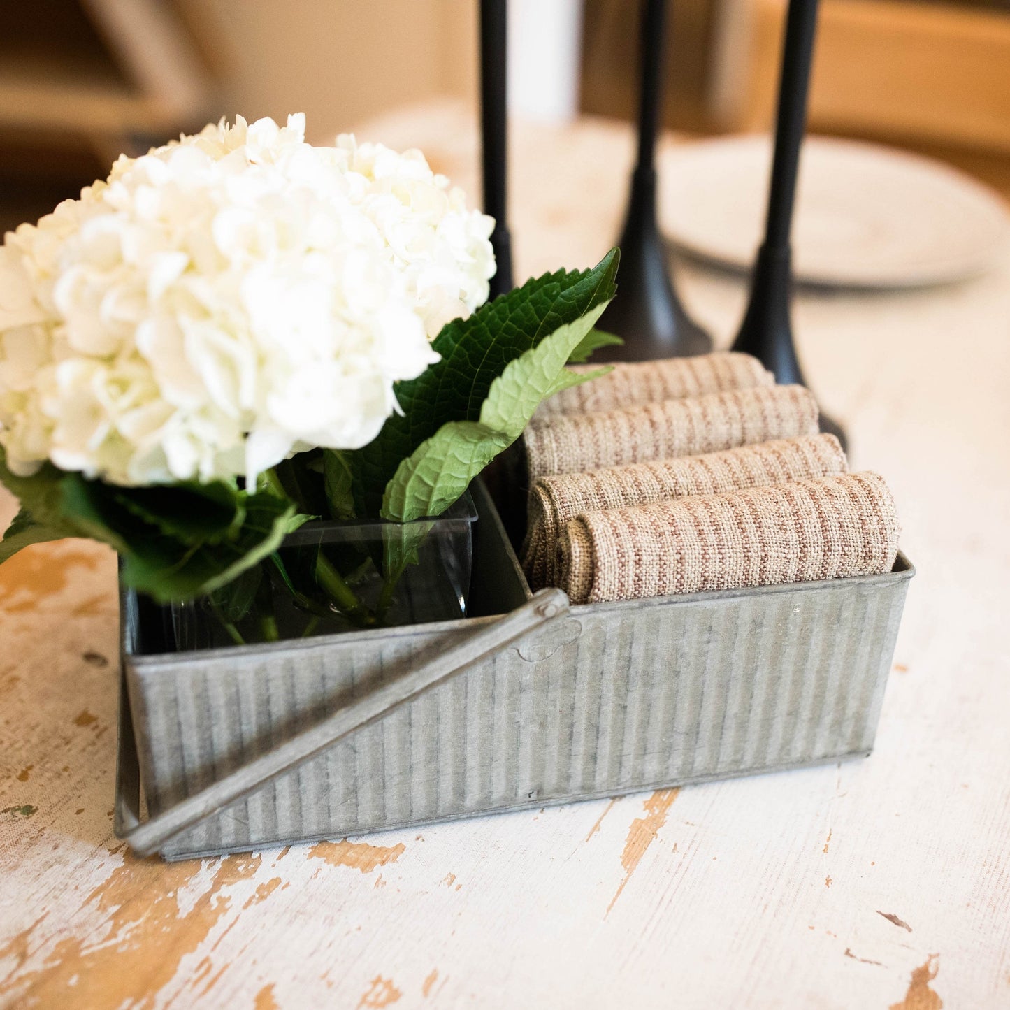 Brown Square Linen Napkins