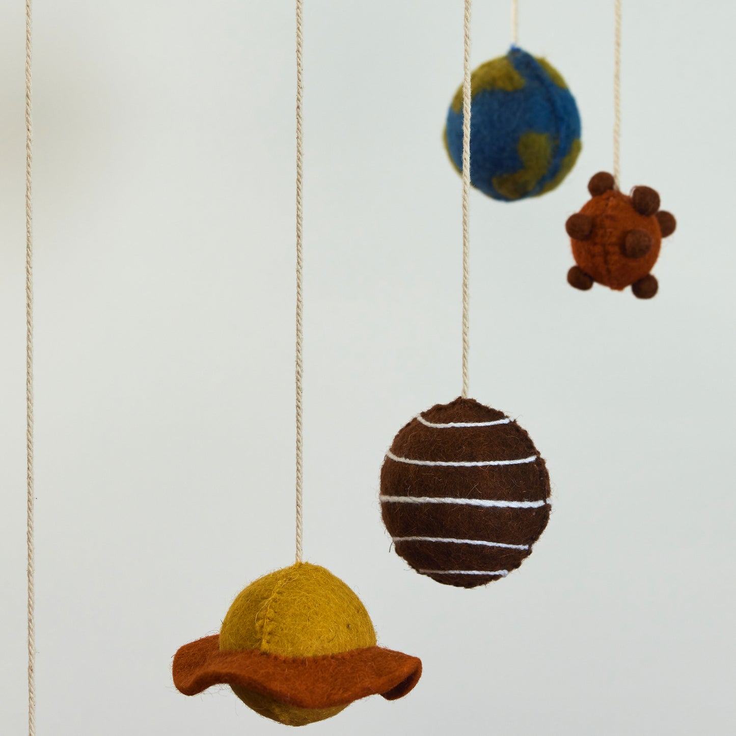 Handmade Felt Planet Mobile