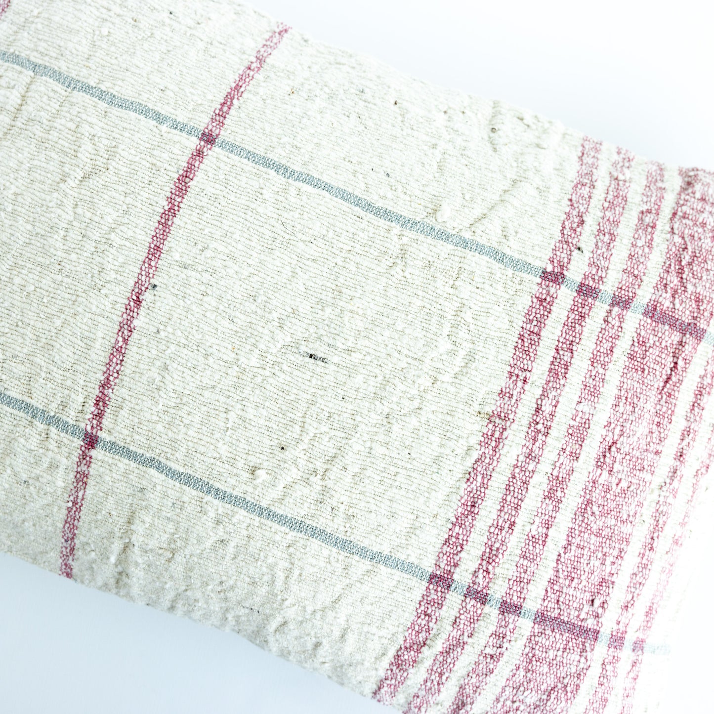 Red Plaid Lumbar Pillow