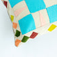 Quilted Embroidered Lumbar Pillow