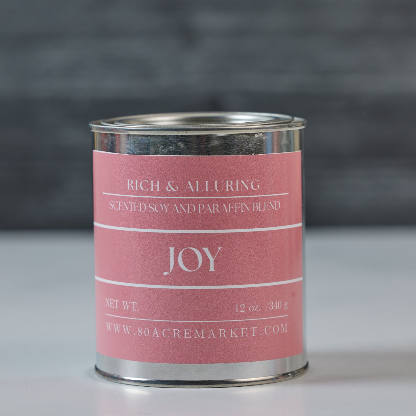 Joy Tin Candle