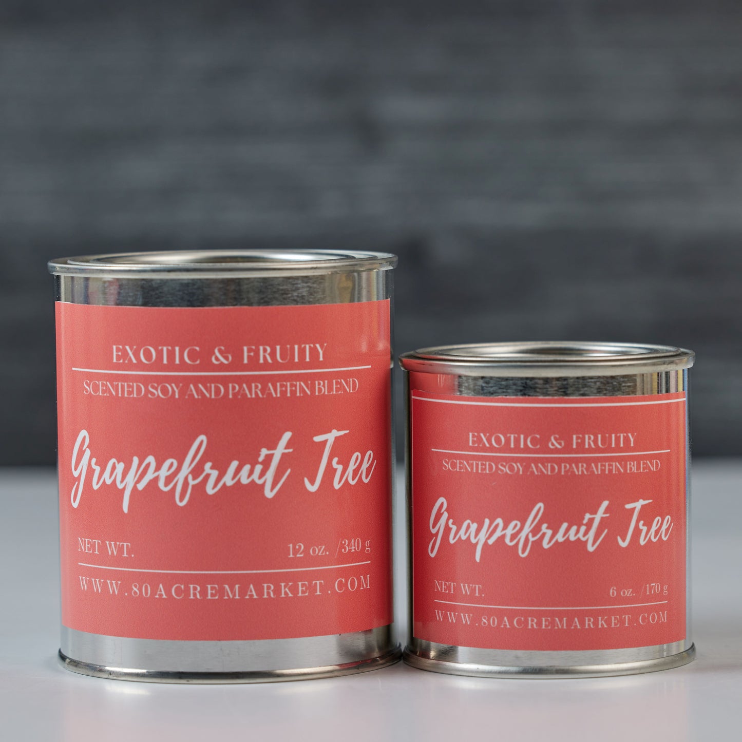 Grapefruit Tree Tin Candle