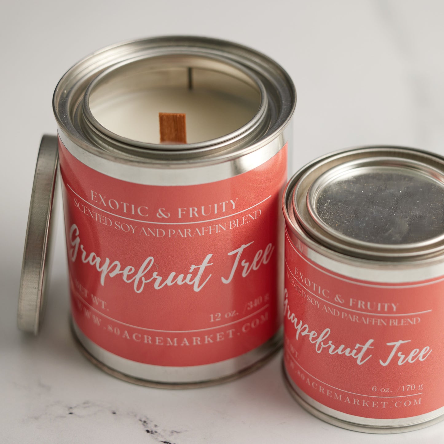 Grapefruit Tree Tin Candle