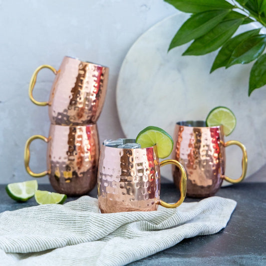 Hammered Copper-Finish Moscow Mule Mug