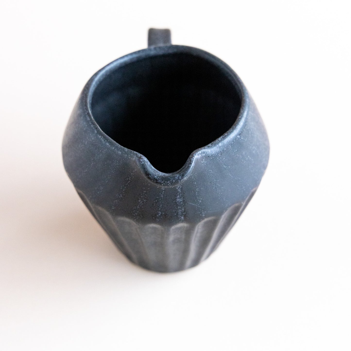 Black Stoneware Creamer