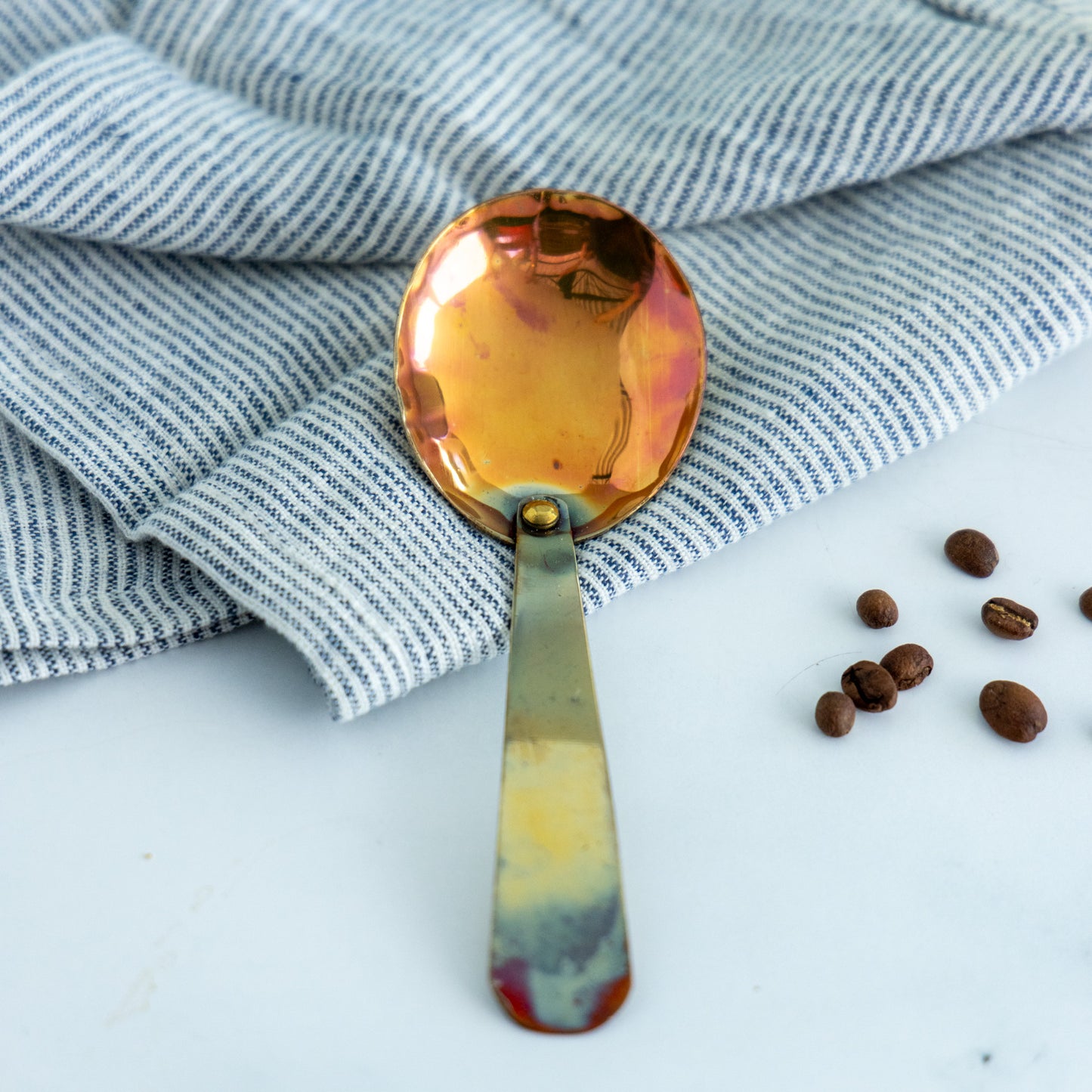 Hammered Copper Spoon