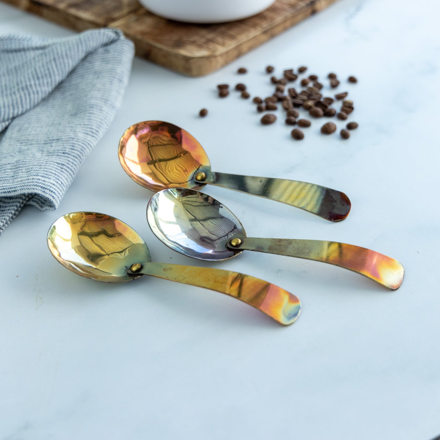 Hammered Copper Spoon