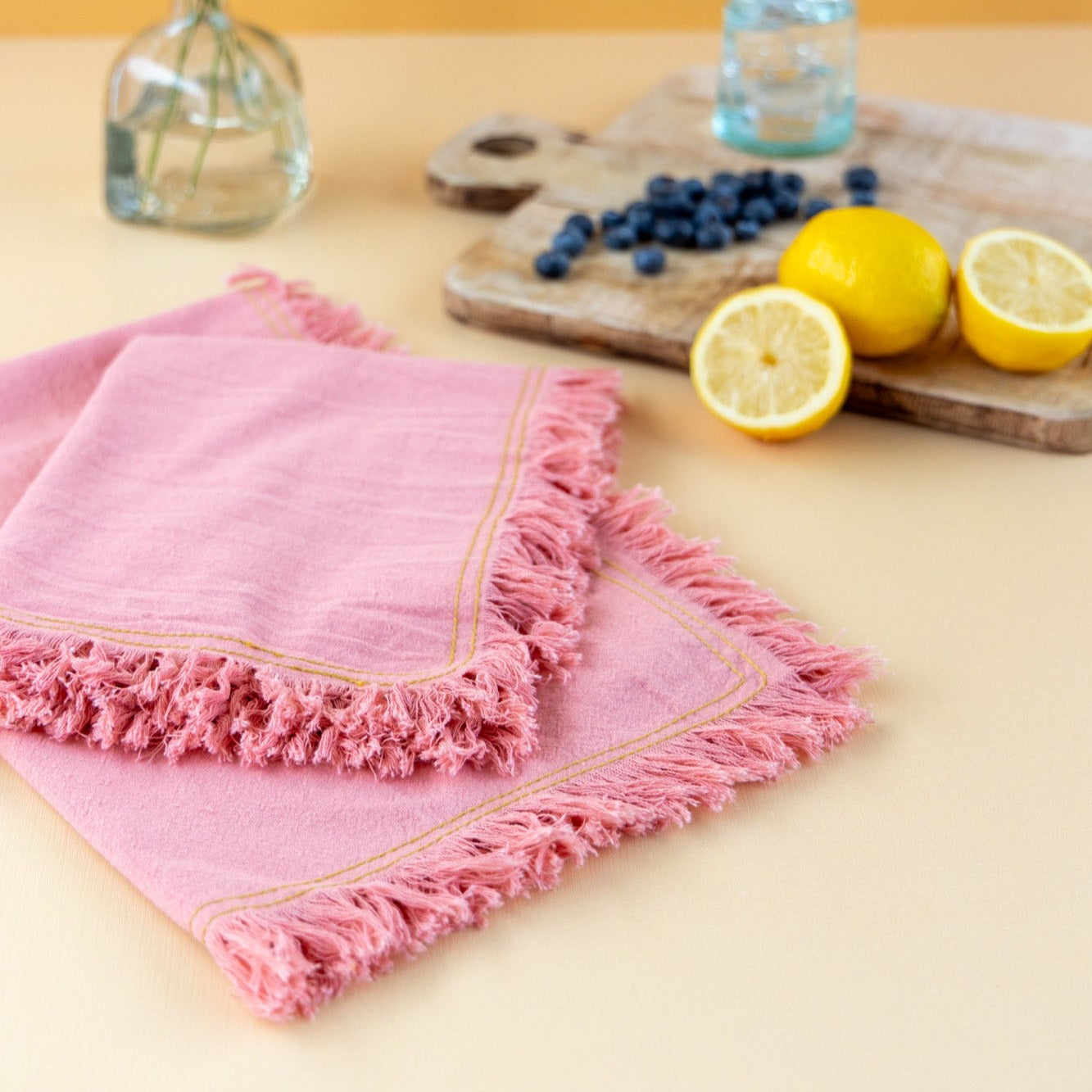 Woven Fringed Tea Towel