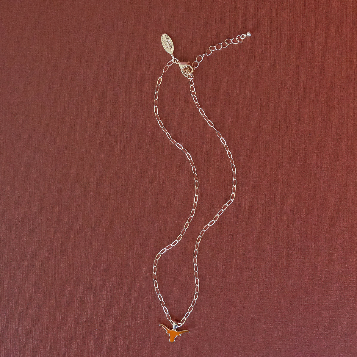 Collegiate Enamel Logo Pendant Necklace