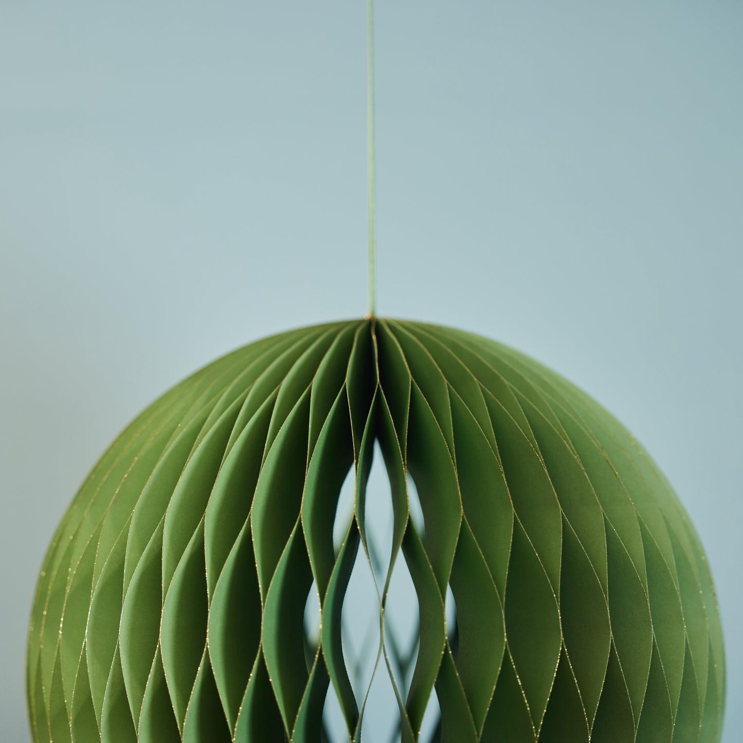 Green Honeycomb Ball Ornament