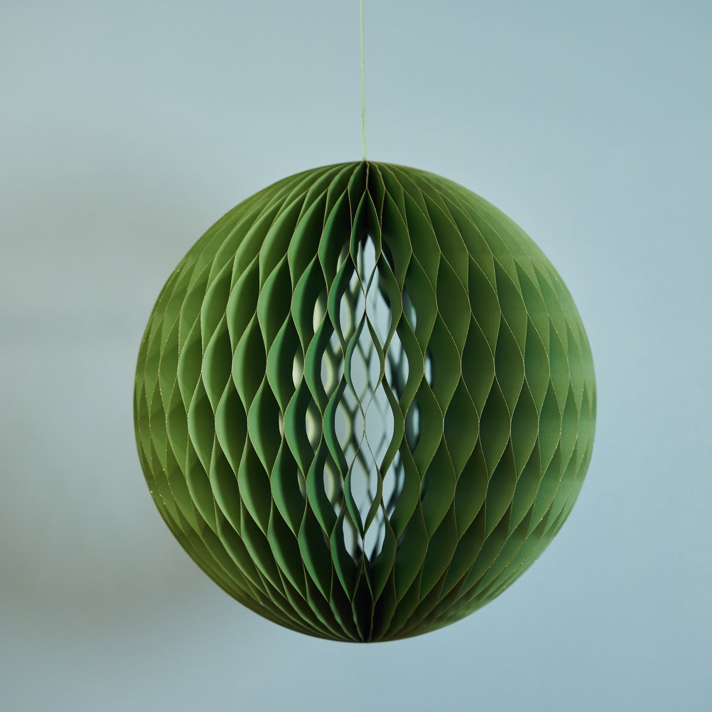 Green Honeycomb Ball Ornament