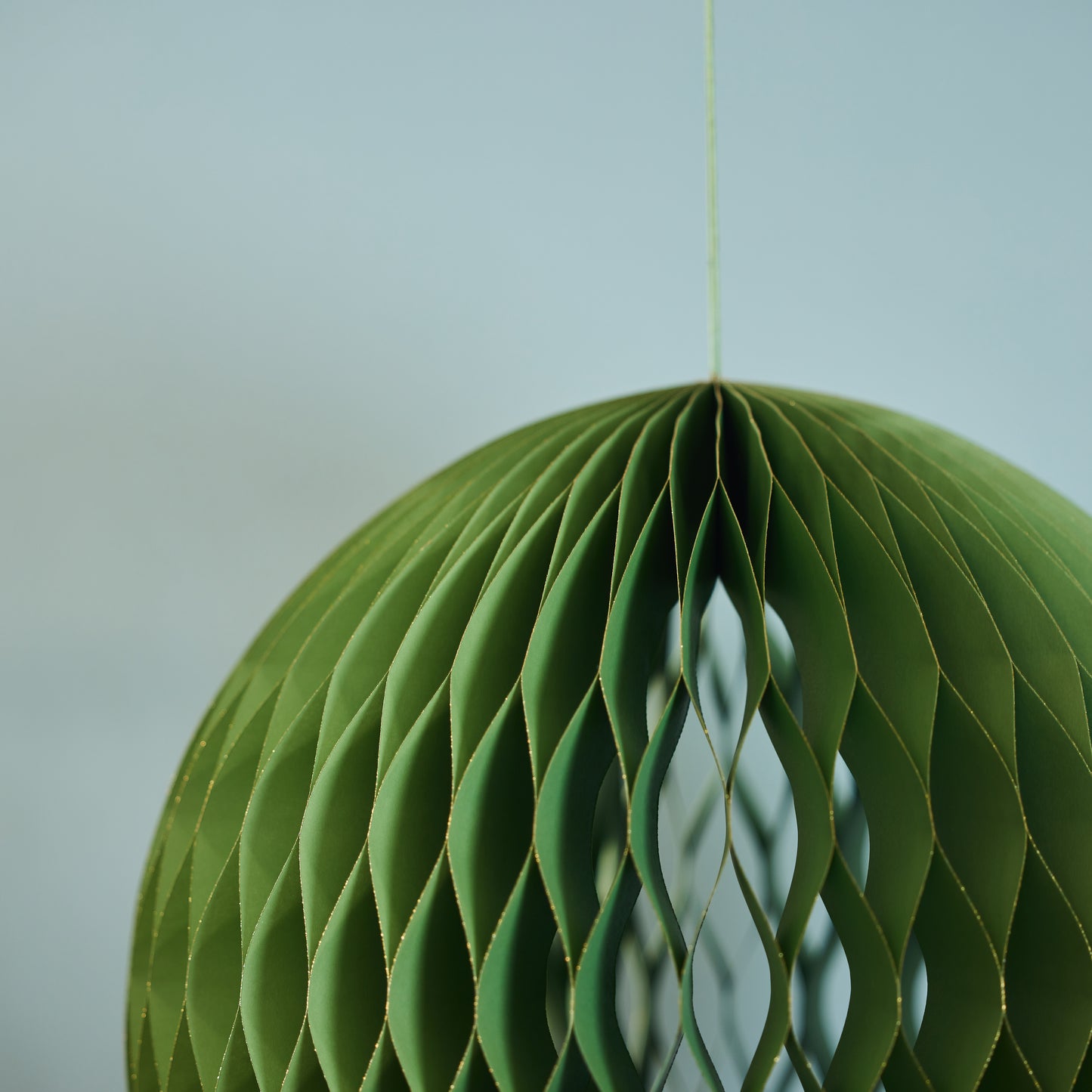 Green Honeycomb Ball Ornament