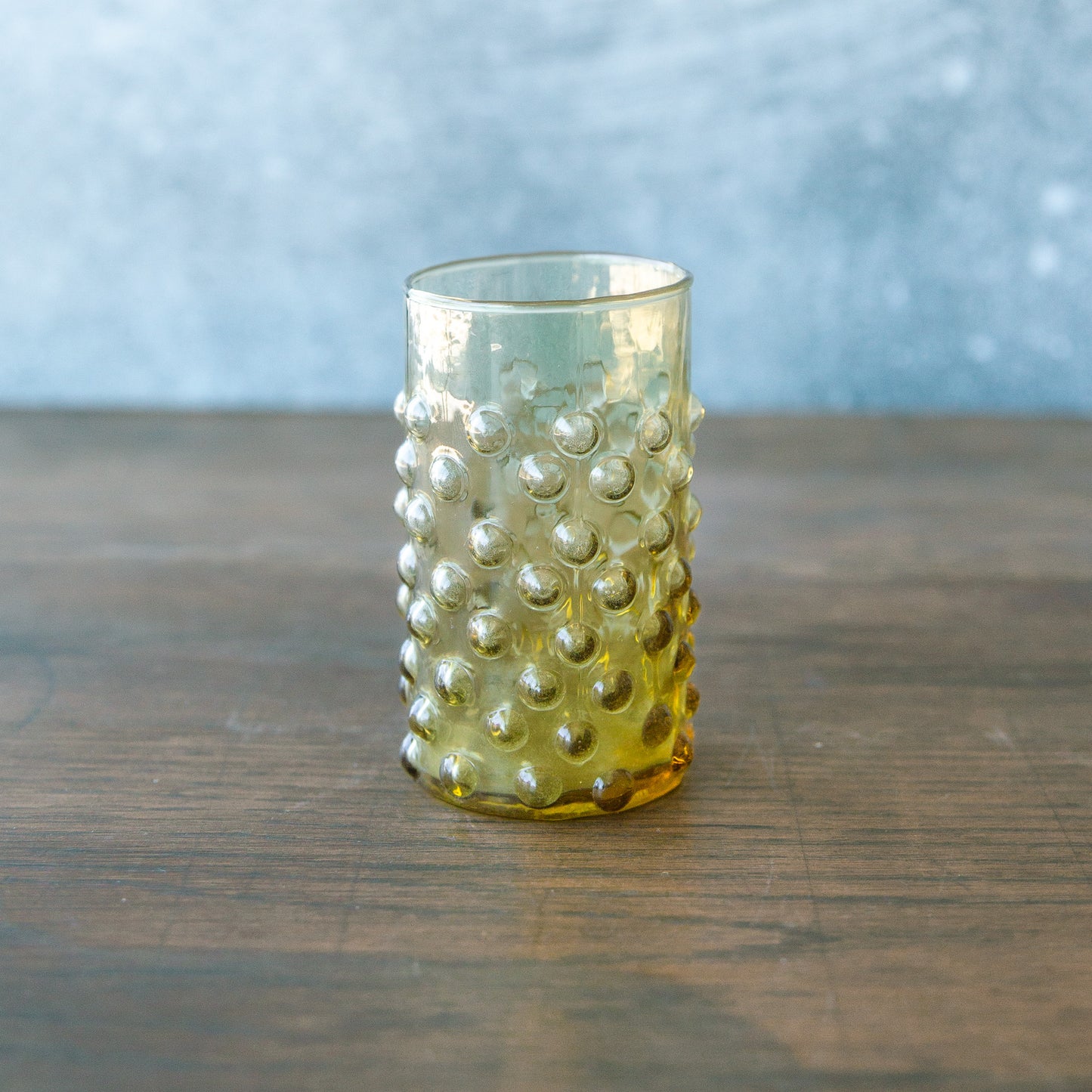 Colorful Hobnail Drinking Glass