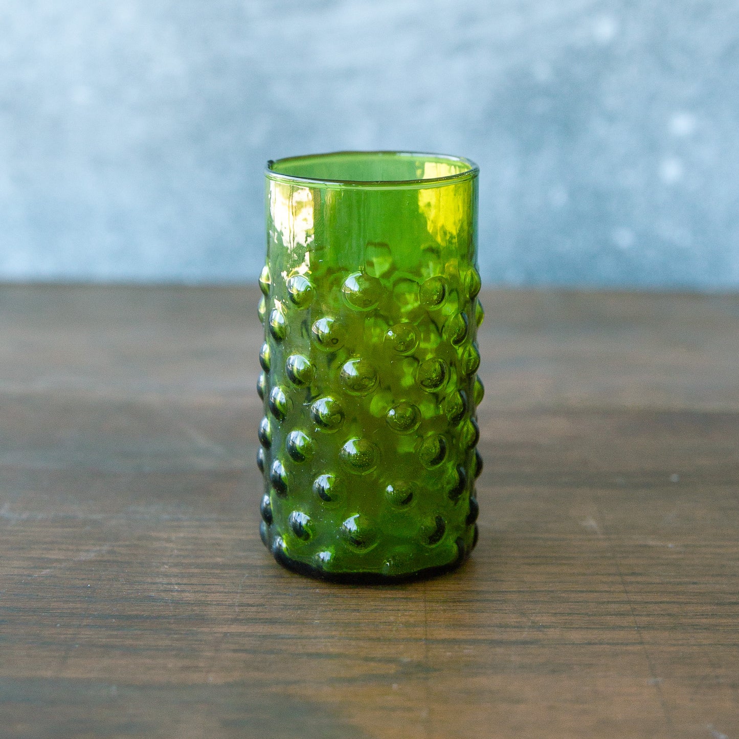 Colorful Hobnail Drinking Glass