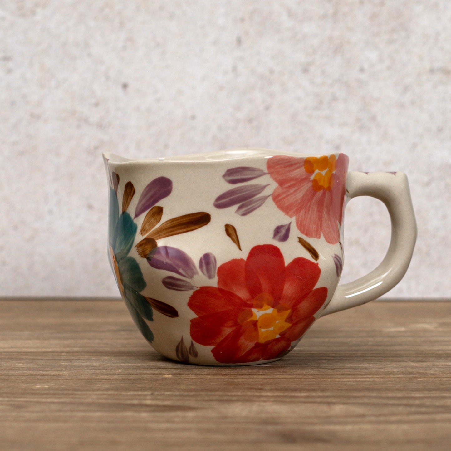 Painted Floral Mug