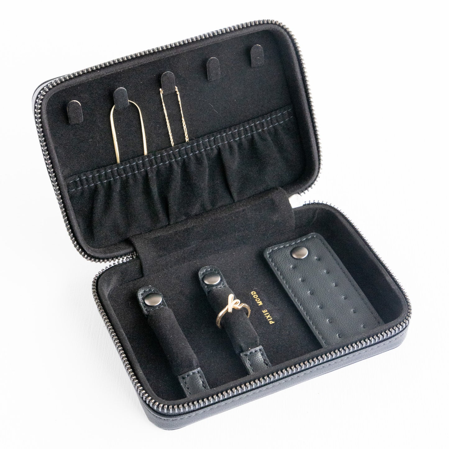 Small Two-Toned Travel Jewelry Case