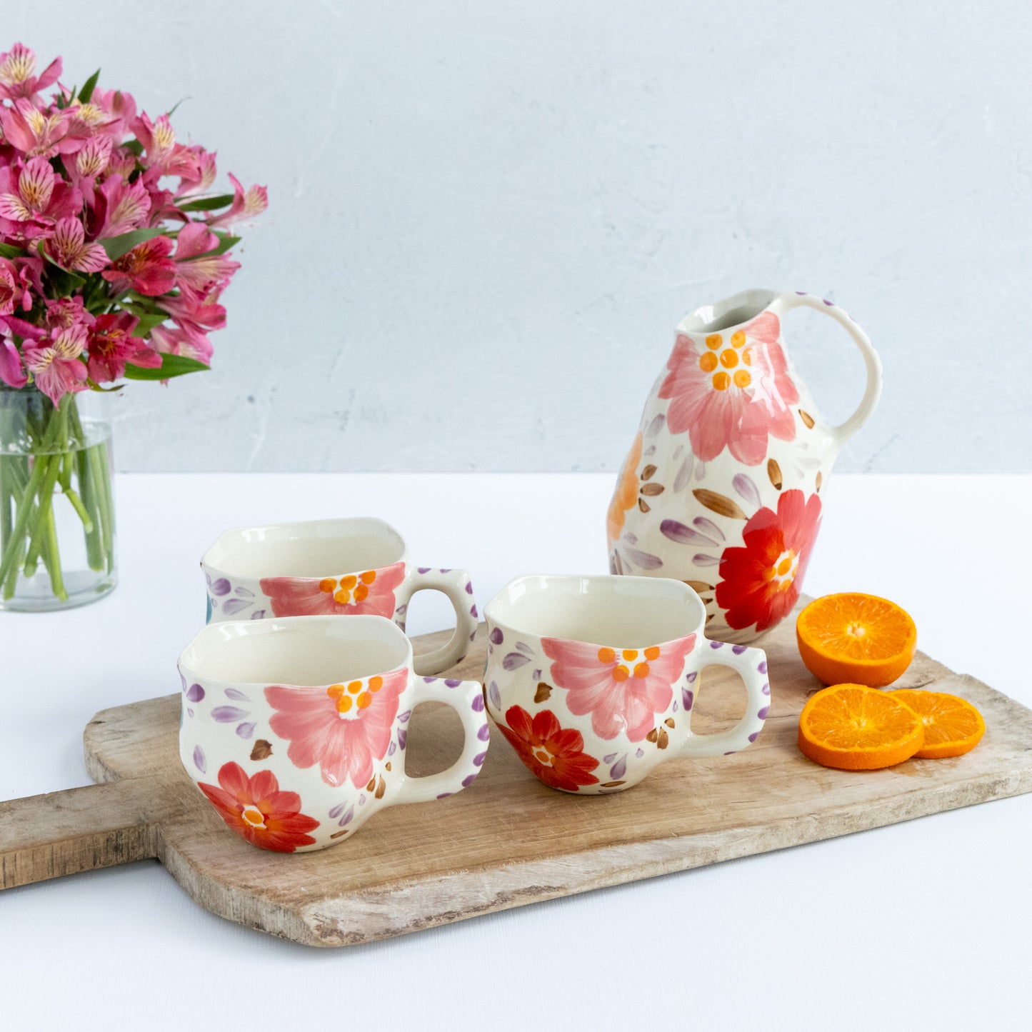 Painted Floral Mug