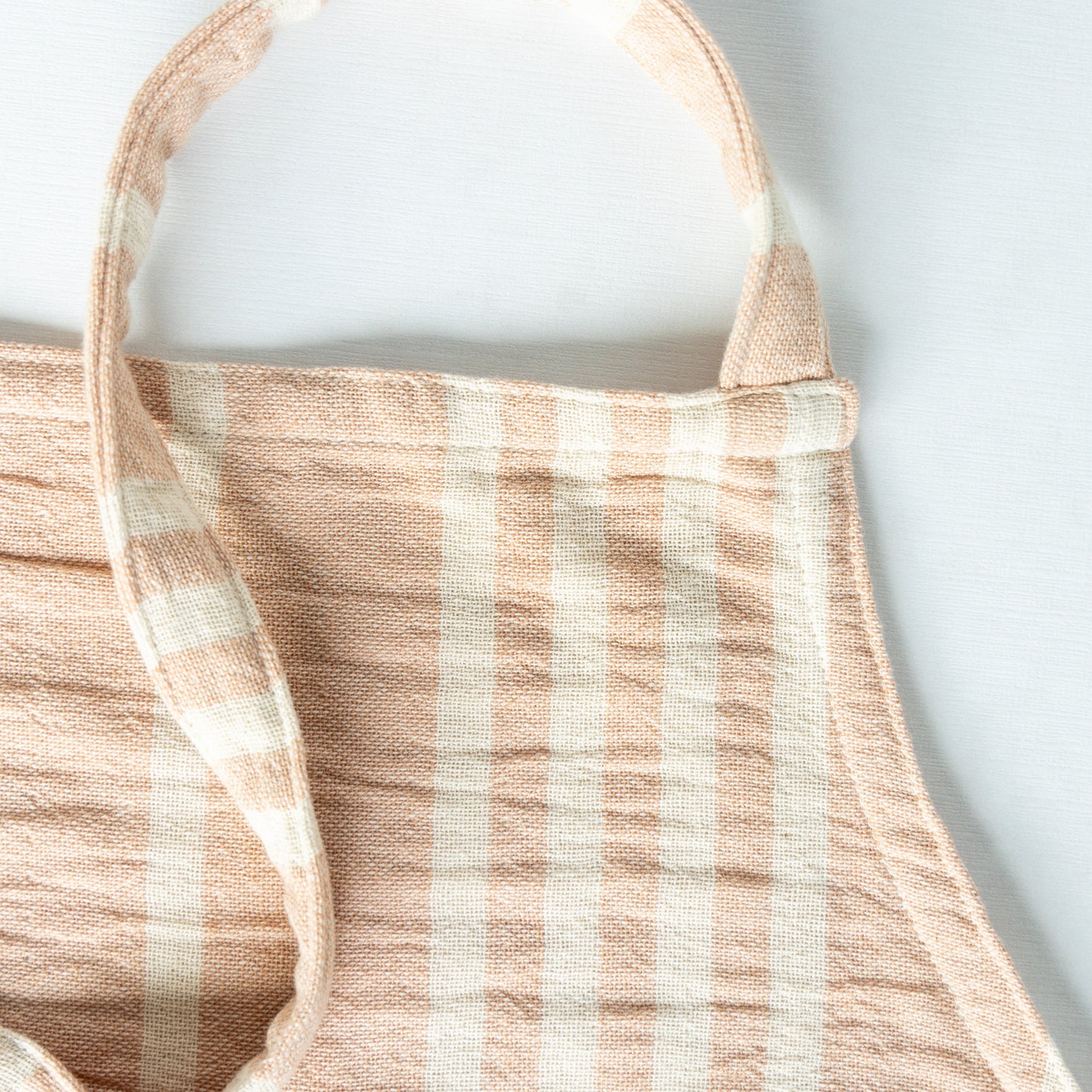 Striped Cloth Apron with Double Front Pocket