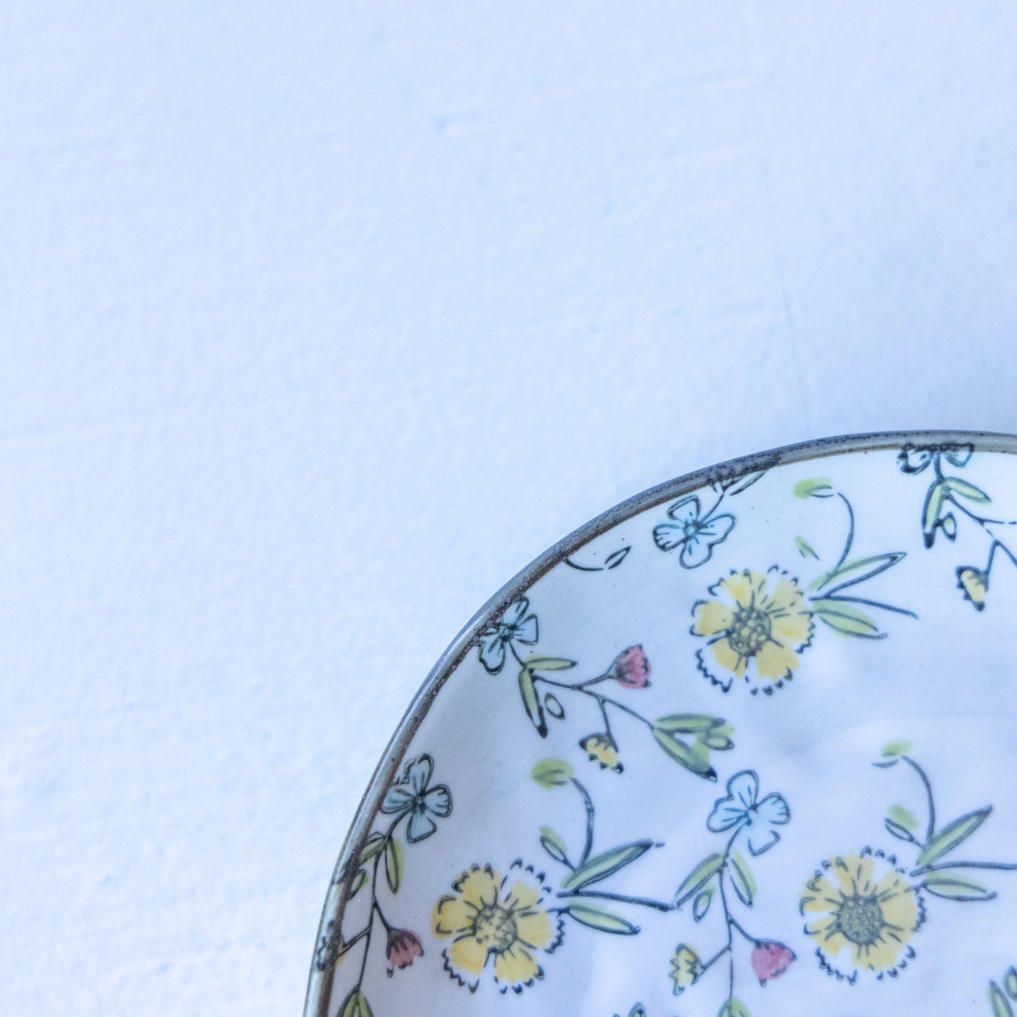 Hand-Painted Floral Plate