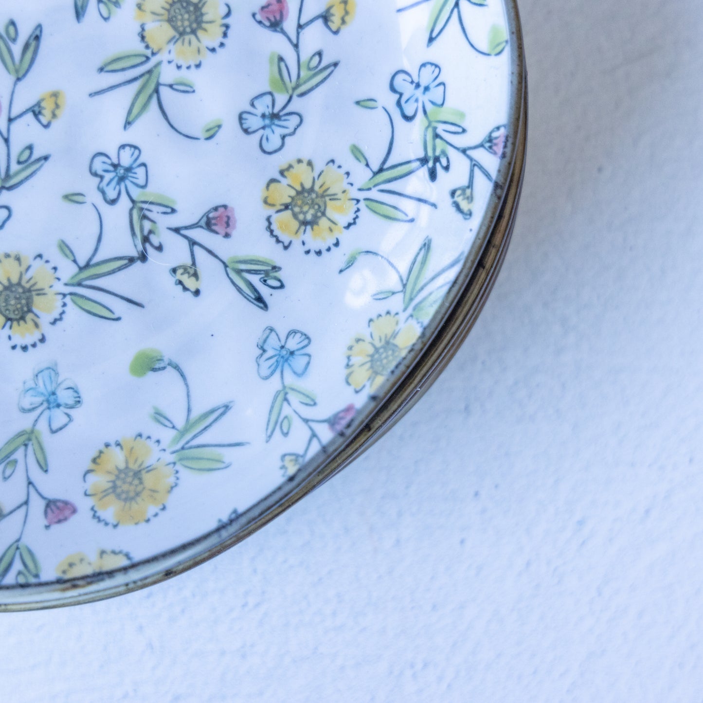 Hand-Painted Floral Plate