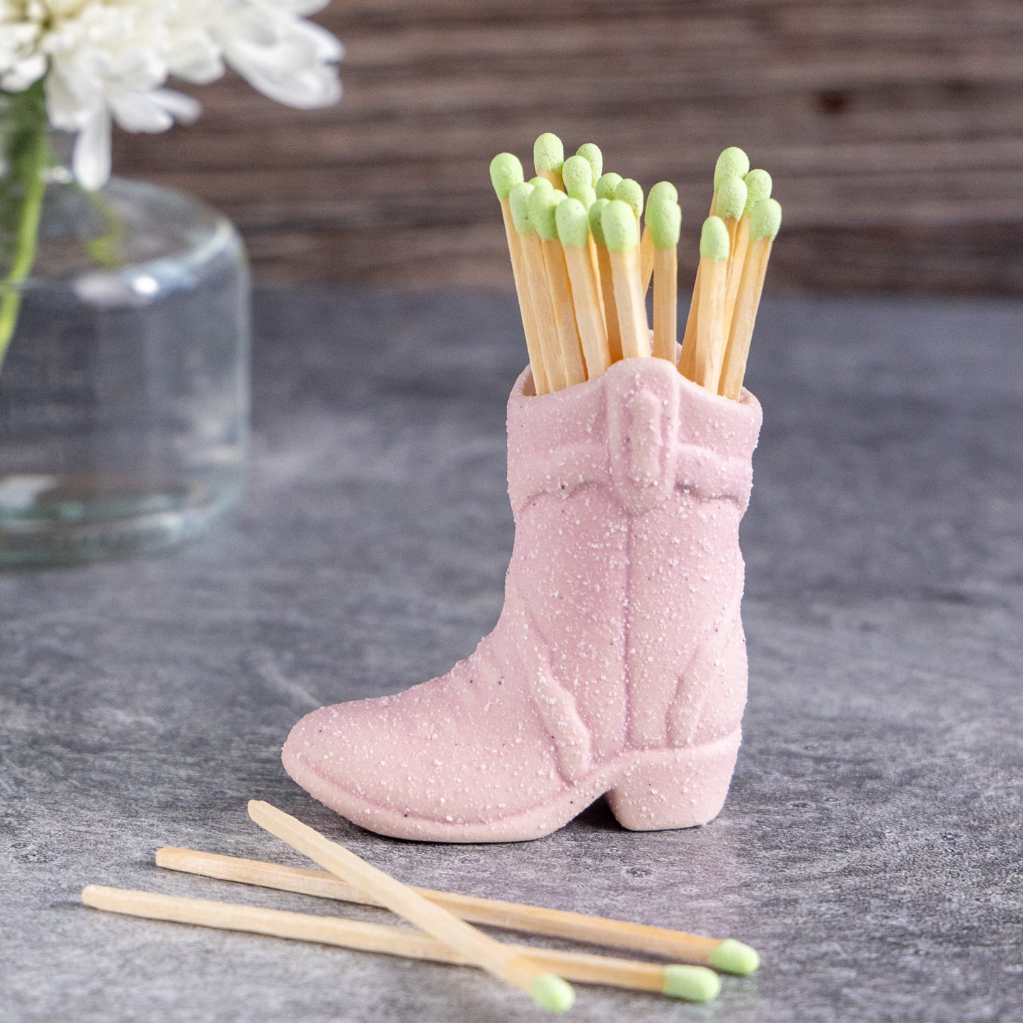 Cowboy Boot Vintage Match Holders