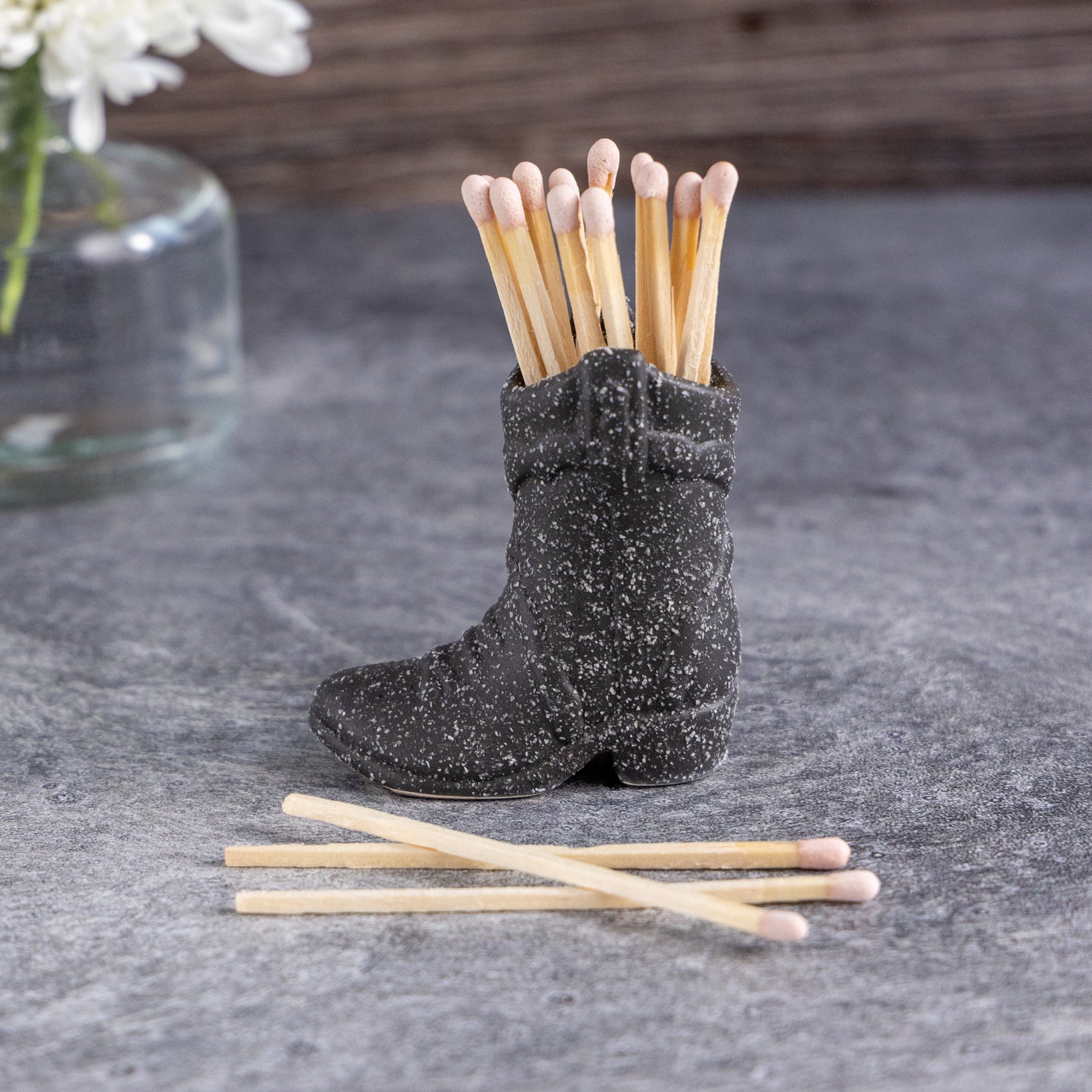 Cowboy Boot Vintage Match Holders