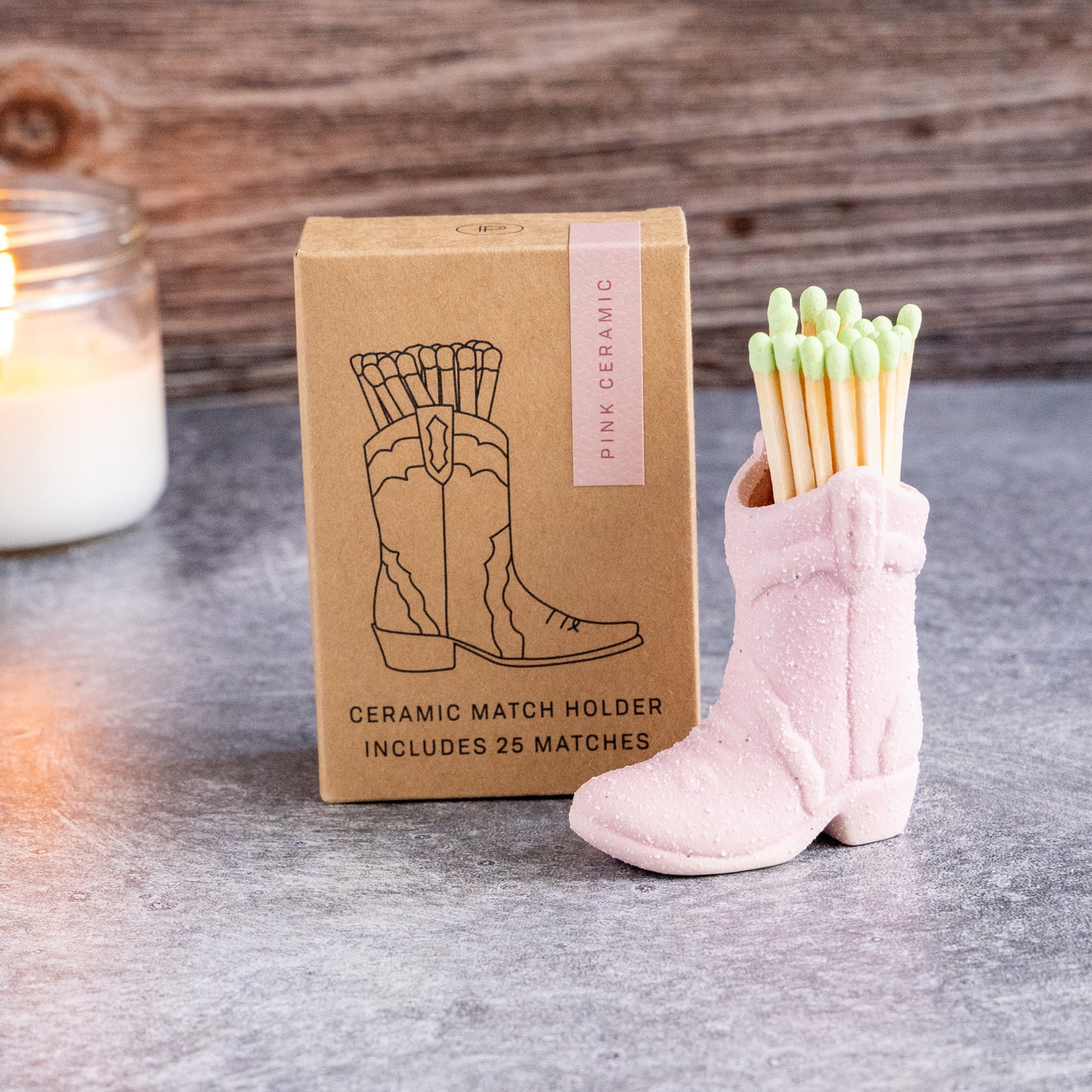 Cowboy Boot Vintage Match Holders