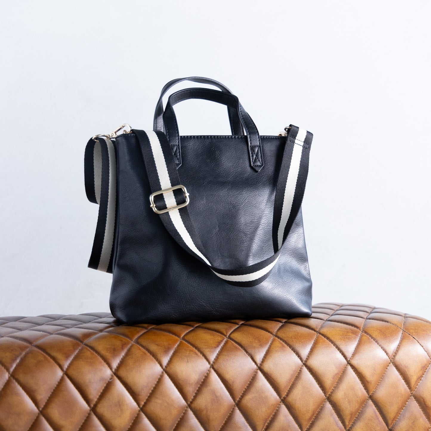 Crossbody with Striped Strap