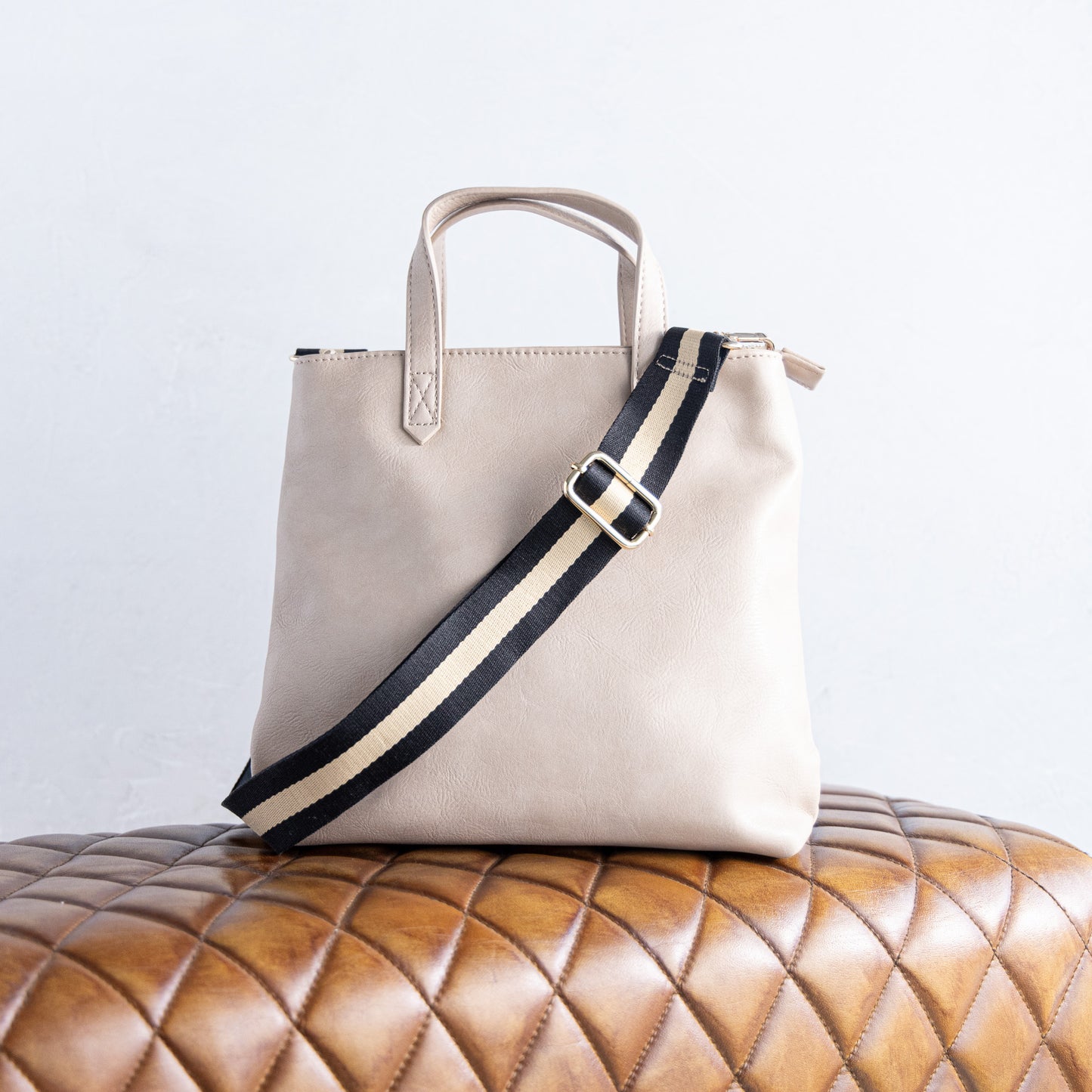 Crossbody with Striped Strap