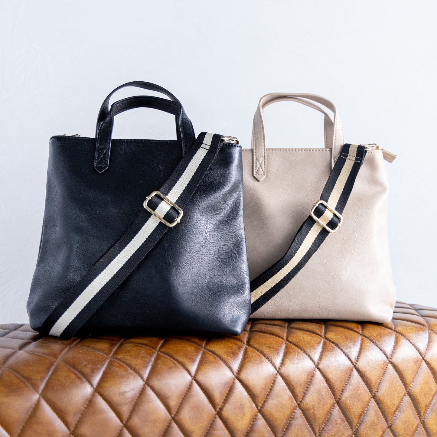 Crossbody with Striped Strap