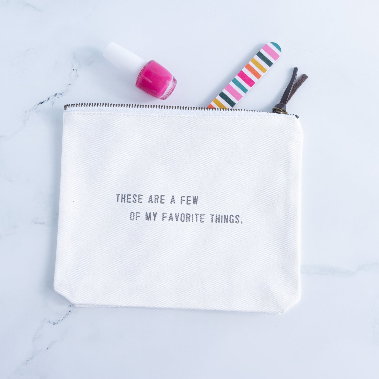 Canvas Zip Pouch