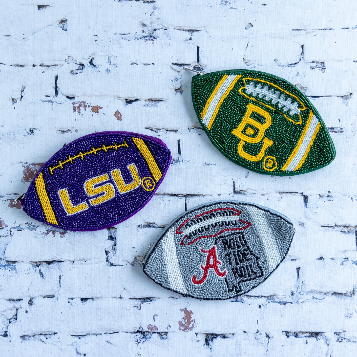 Beaded College Coin Pouch