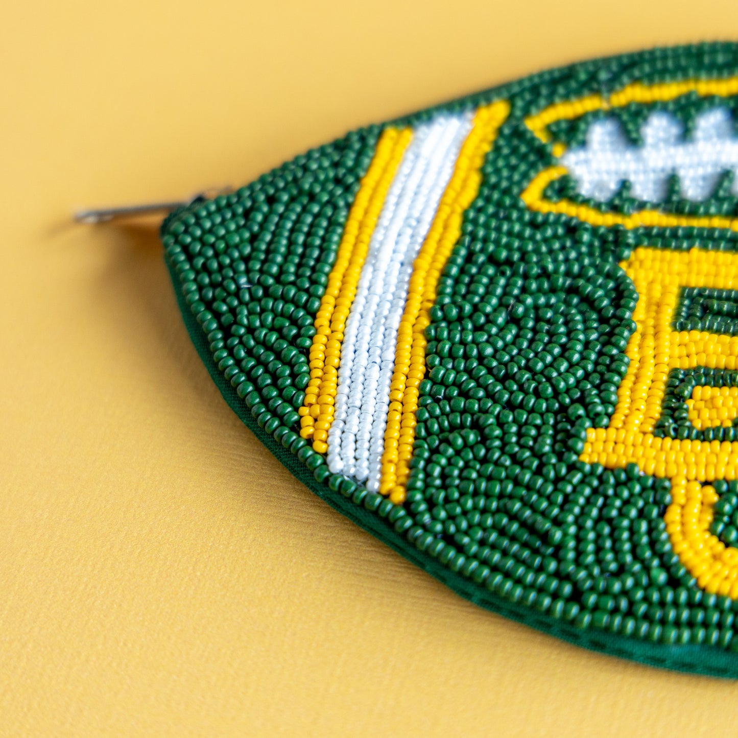 Beaded College Coin Pouch