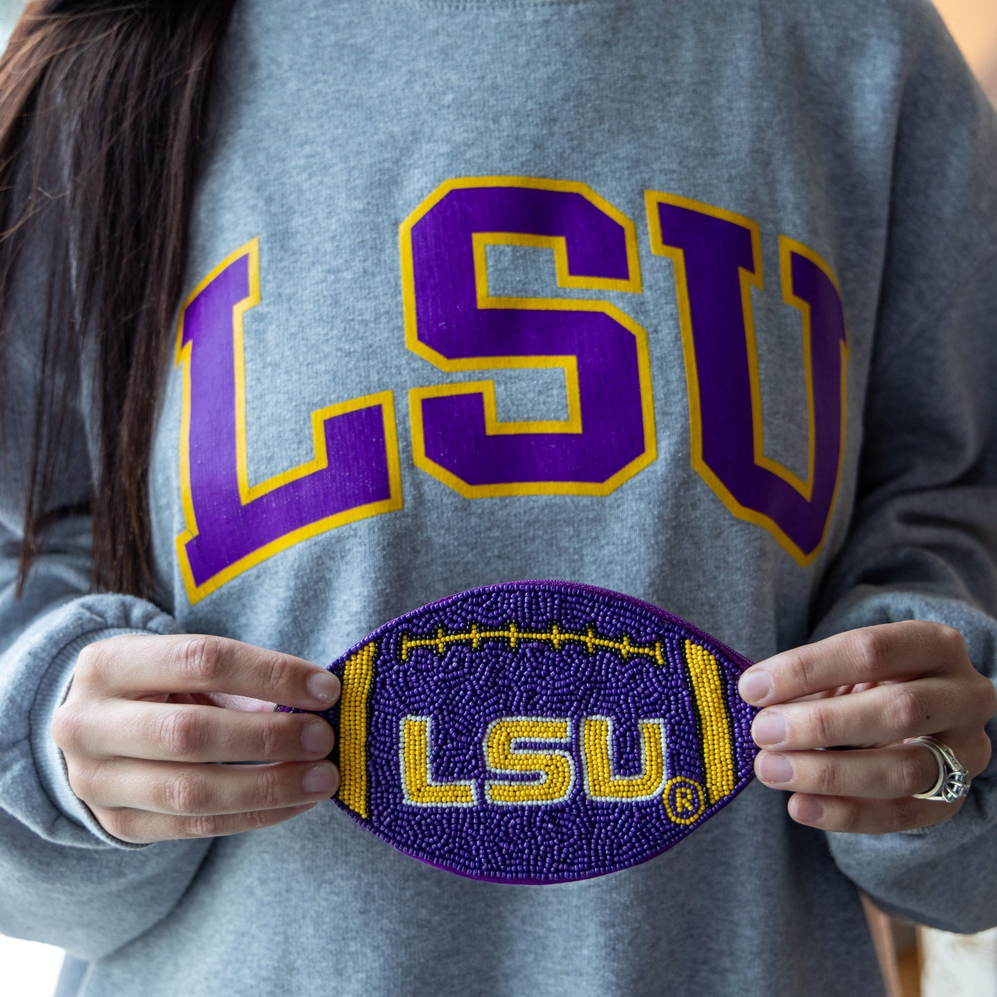 Beaded College Coin Pouch
