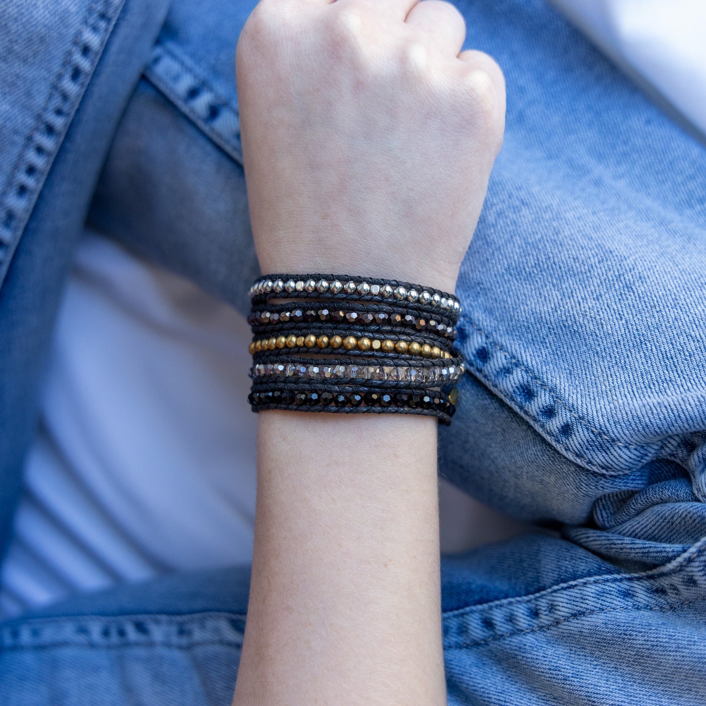 5 Wrap Beaded Bracelet