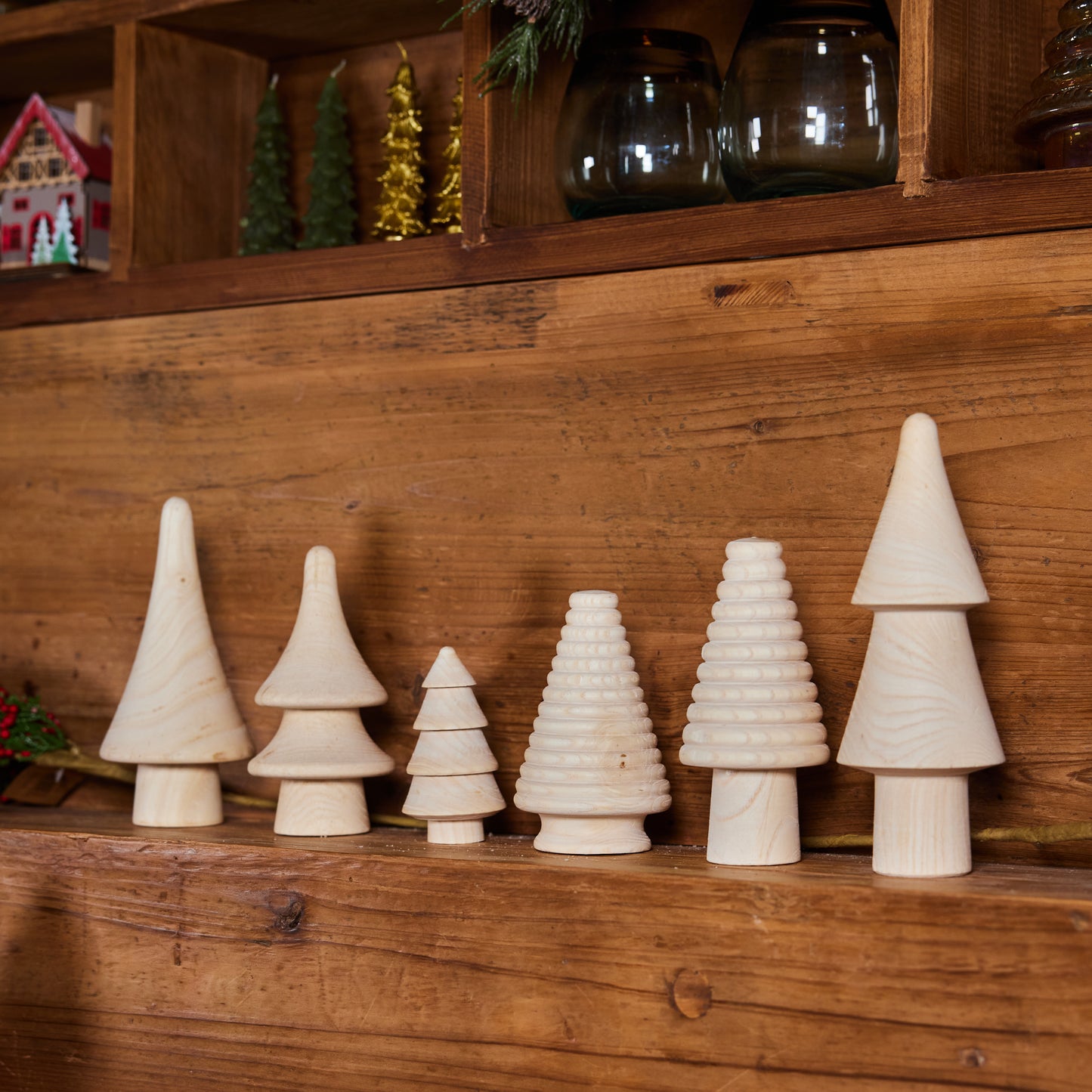 Natural Wood Christmas Tree