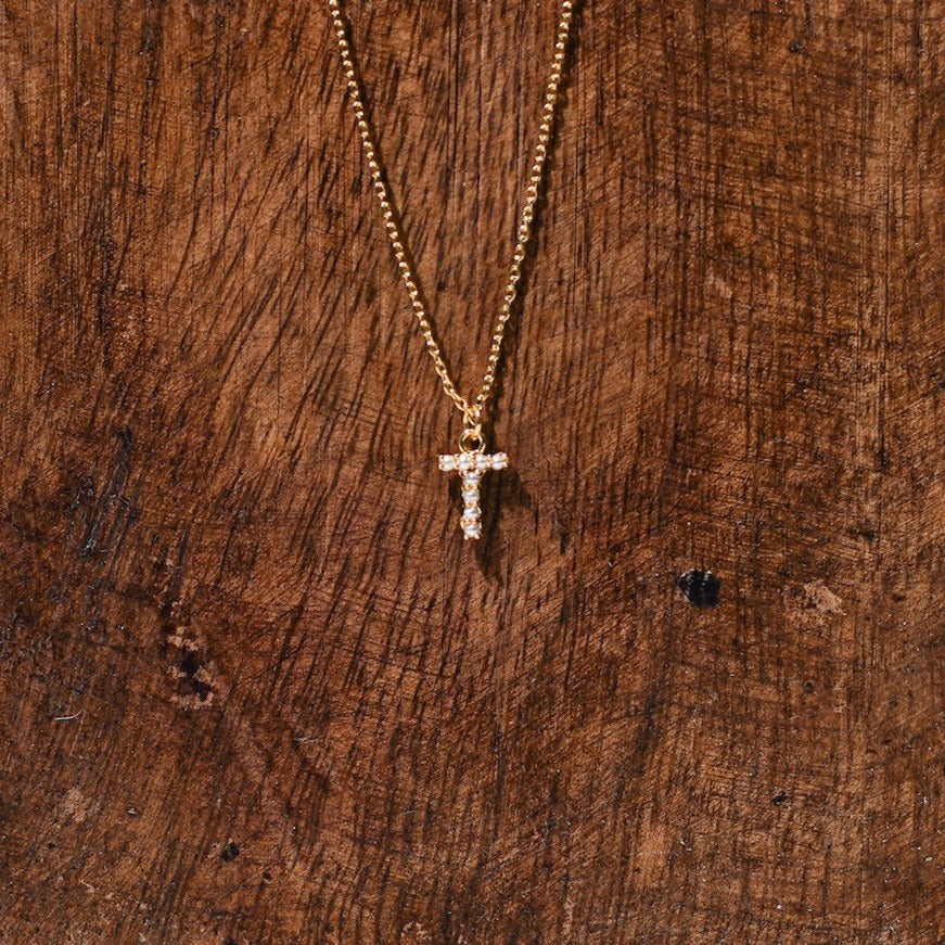 Pearl Initial Necklace