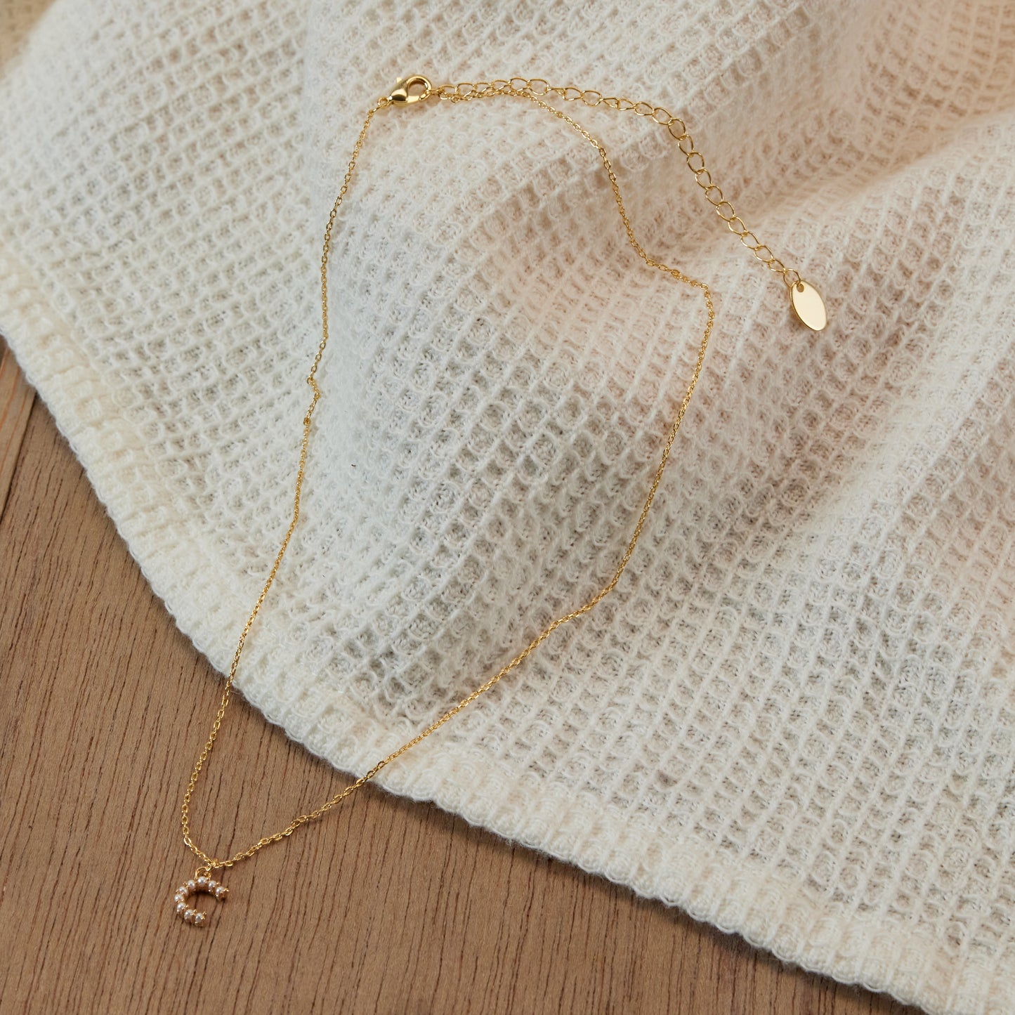 Pearl Initial Necklace
