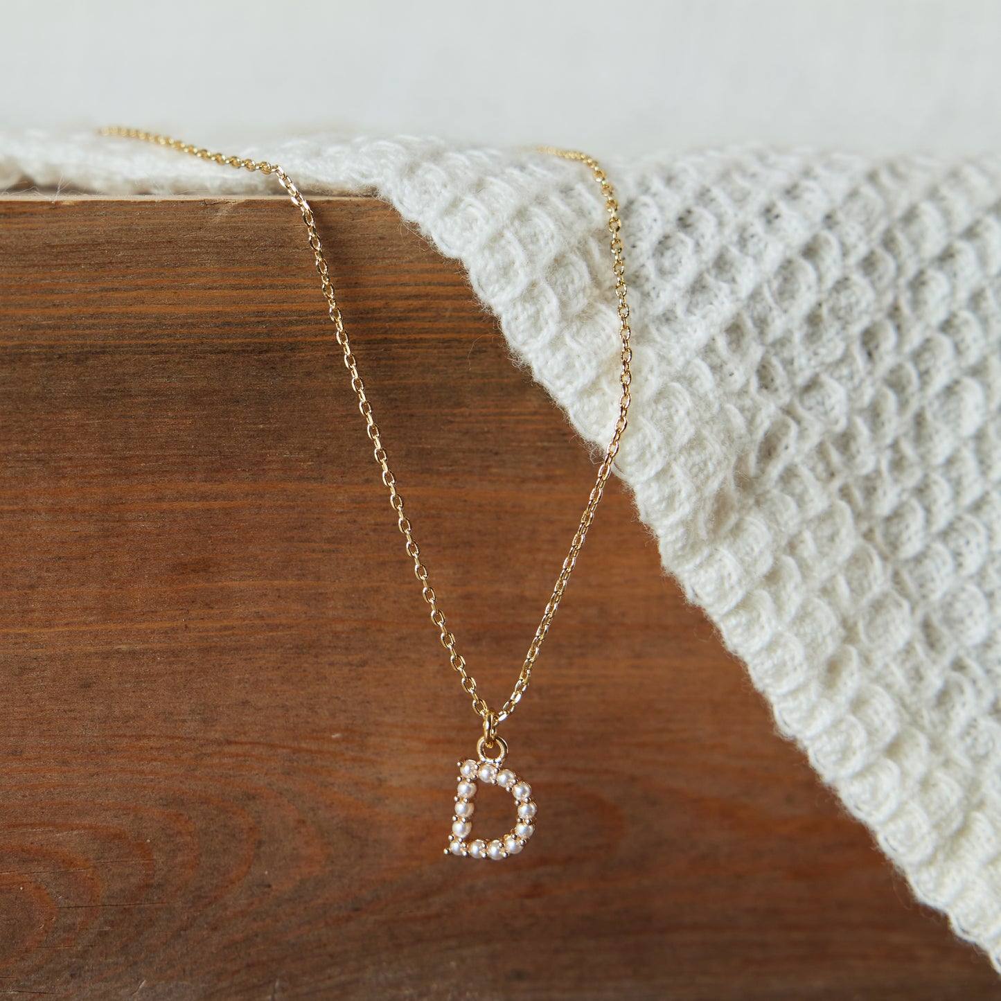 Pearl Initial Necklace