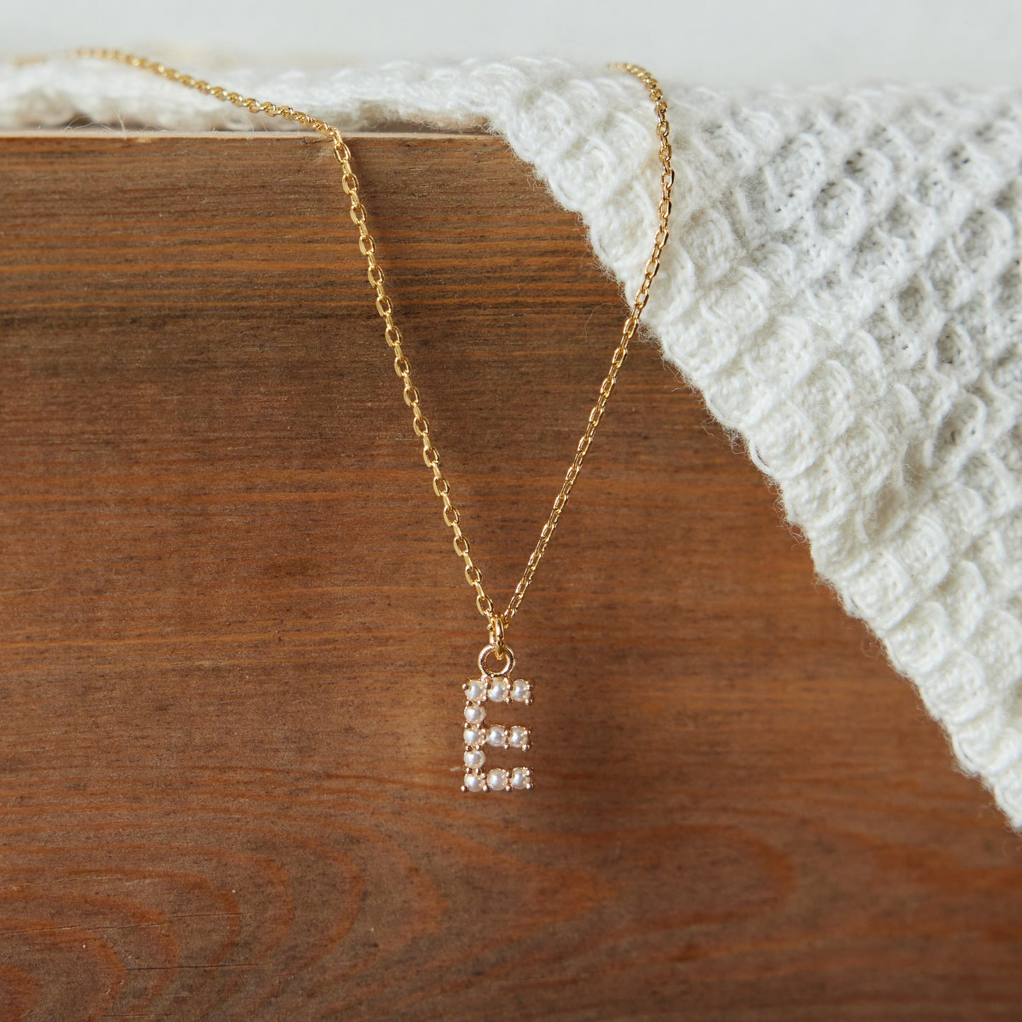 Pearl Initial Necklace