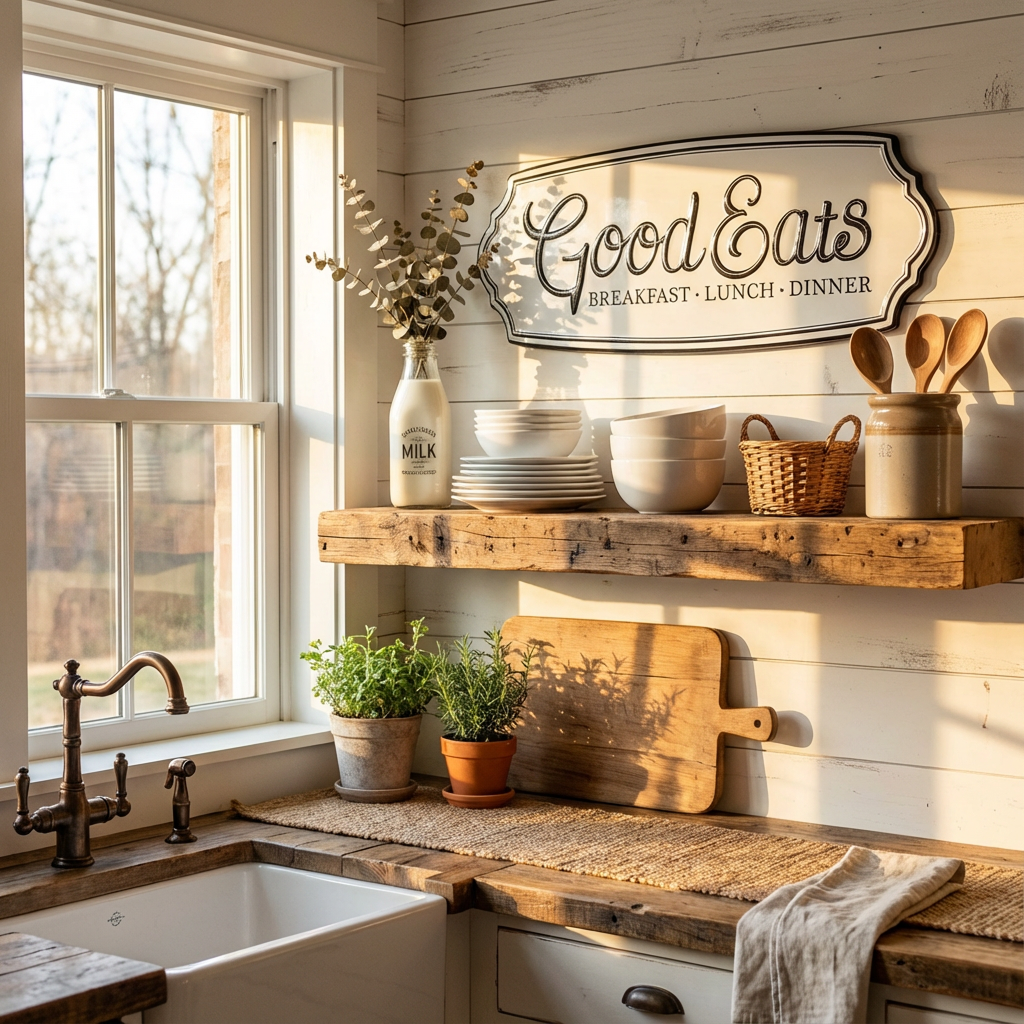 Good Eats Metal Sign