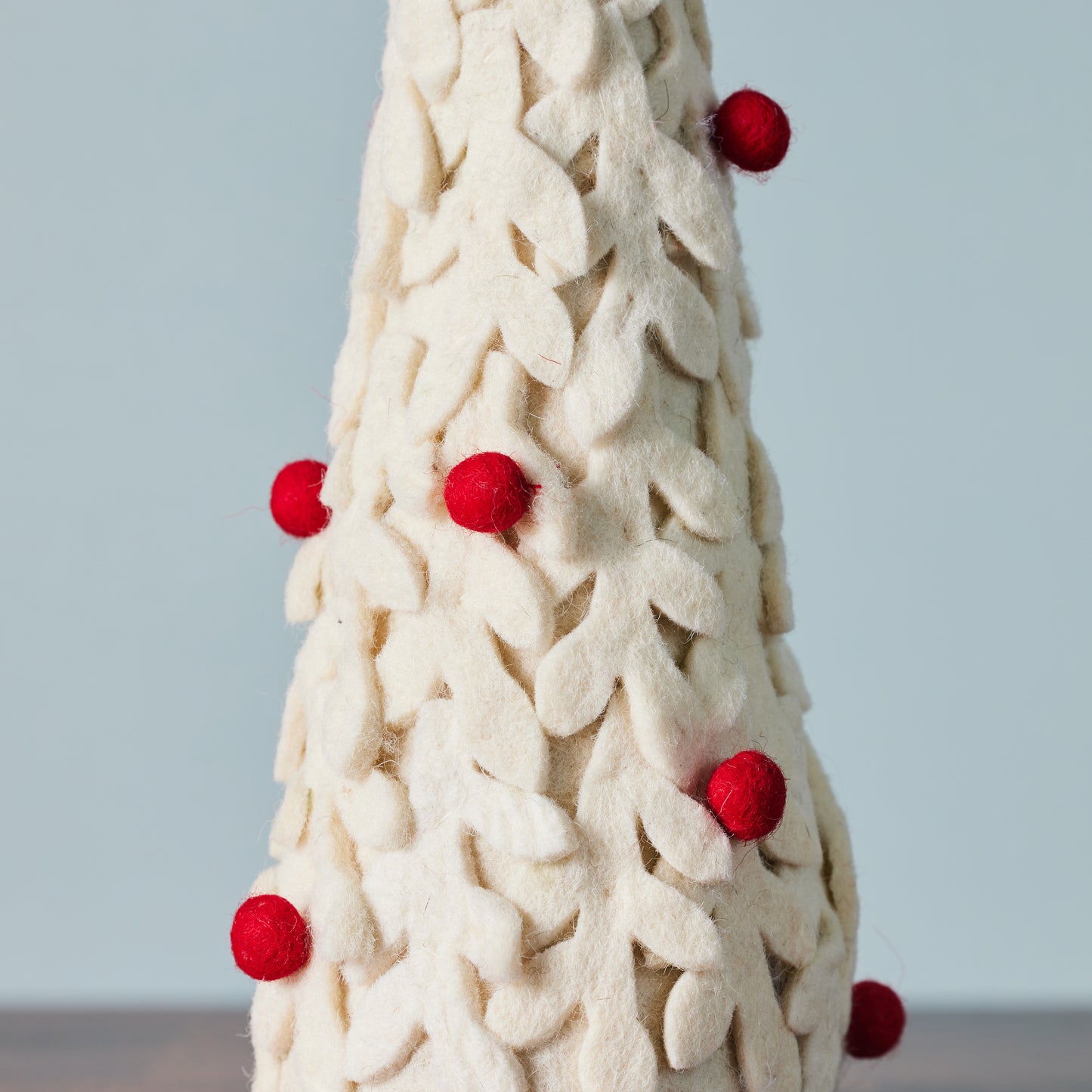Red & White Handmade Felt Tree