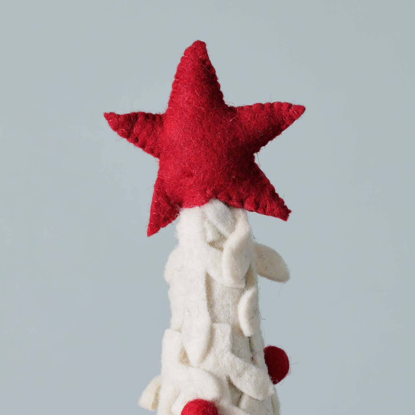 Red & White Handmade Felt Tree