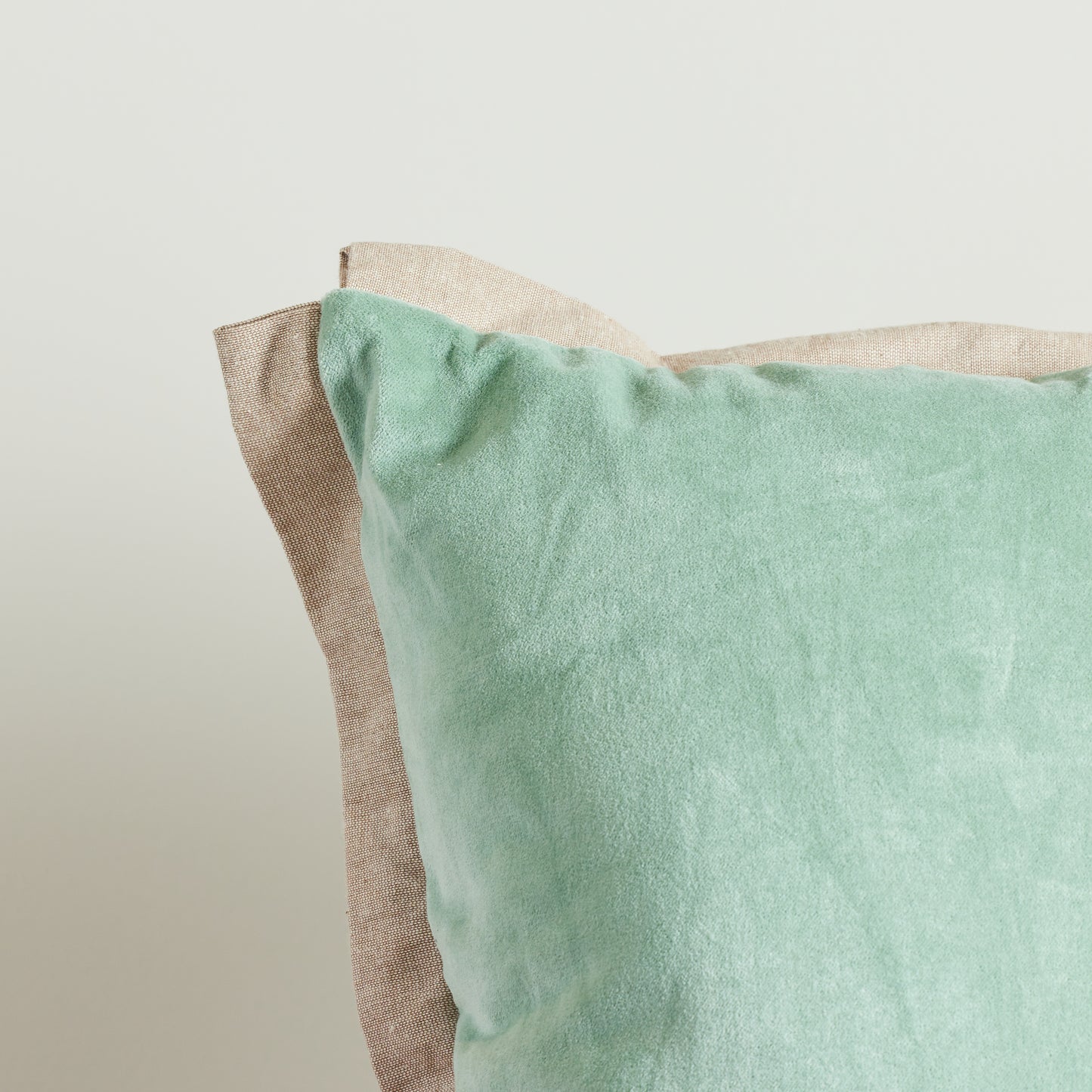 Velvet Flange Edge Pillow