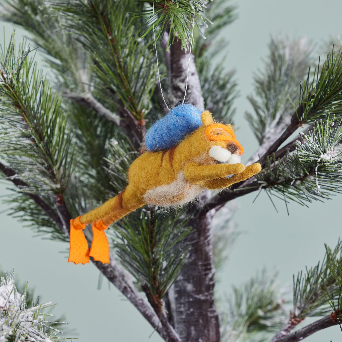 Scuba/Snorkel Felt Animal Ornament