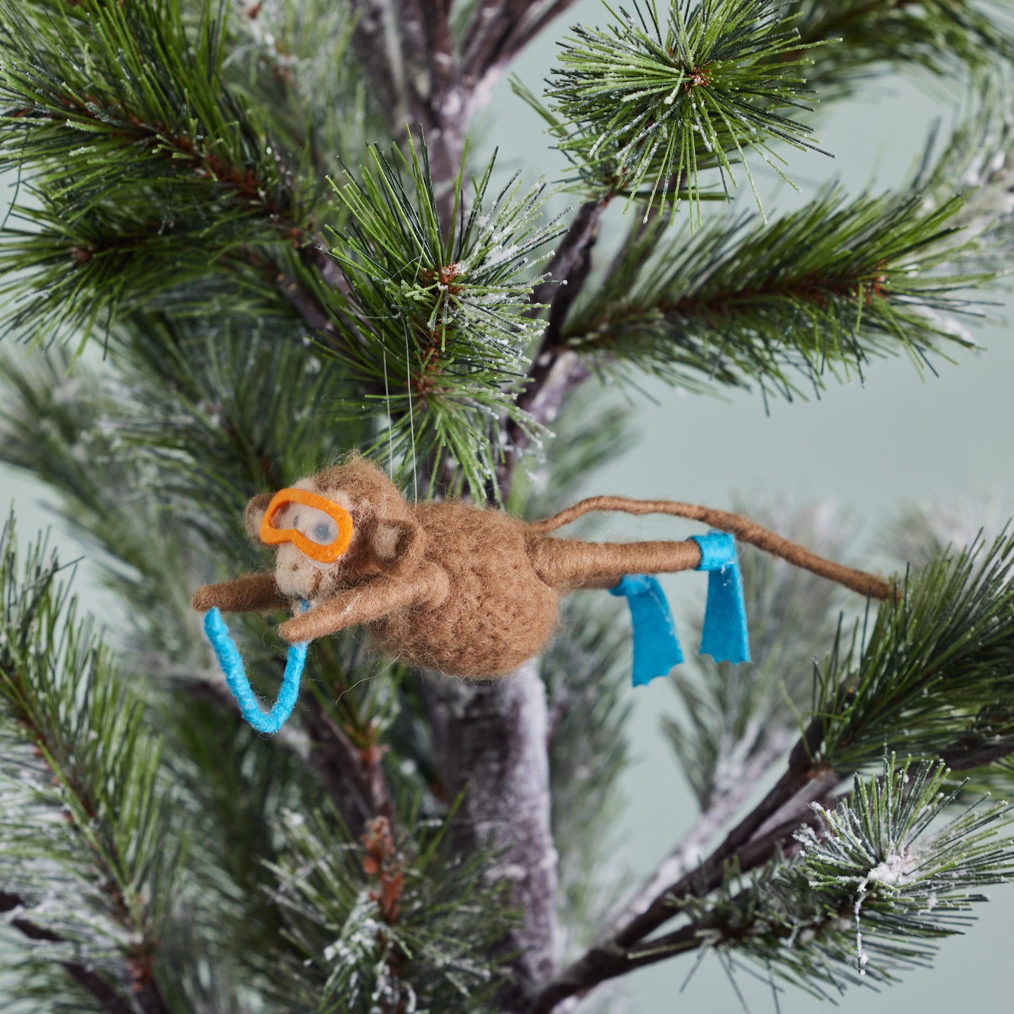 Scuba/Snorkel Felt Animal Ornament
