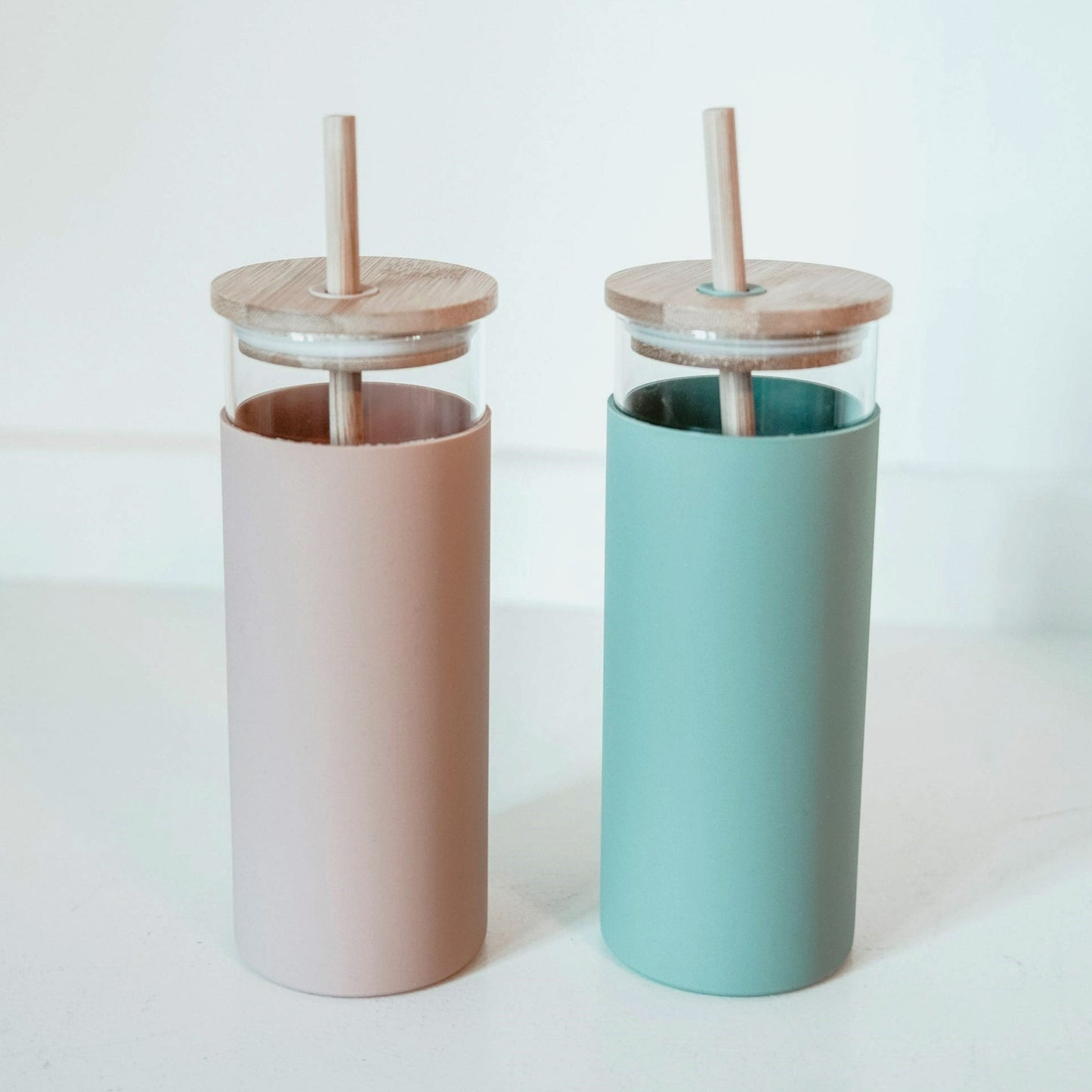 Water Bottle w/ Straw