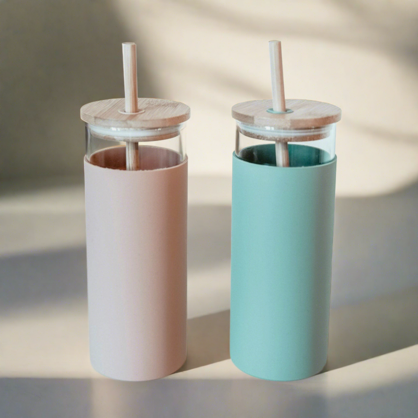 Water Bottle w/ Straw