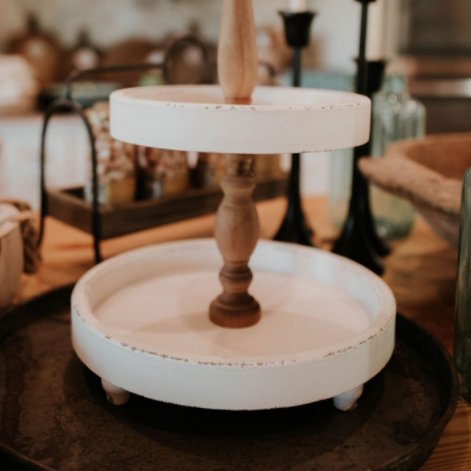 Three Tier Wood Tray