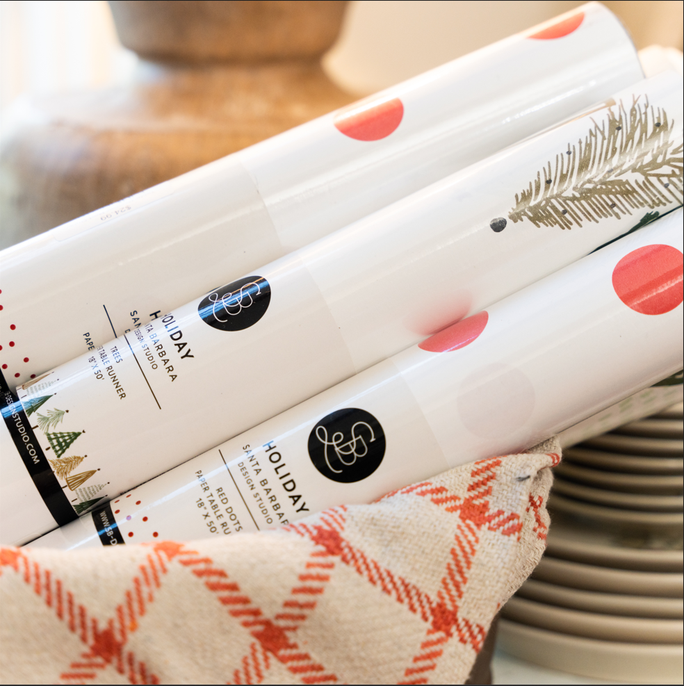 Red Polka Dot Table Runner